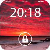 Tela bloqueio da árvore neve