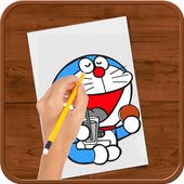How to Draw :Doreamon icon
