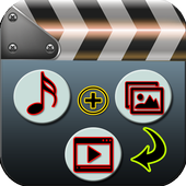 إجمع صورك في فيديو بالموسيقى أيقونة