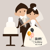 Birthday Sticker : Days To Go Countdouwn Photo Art icon