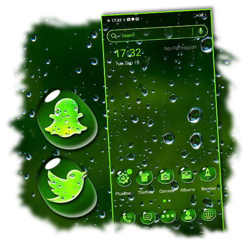Waterdrop Green Theme icon