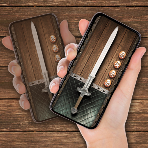 Medieval sword simulator icon