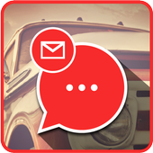 Messenger Red Car icon