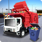 Cleaning City Garbage Truck 3D Simulator icon