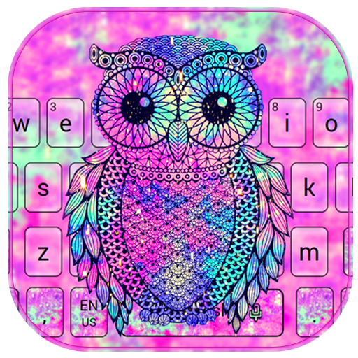 Galaxy owl Live wallpaper theme icon