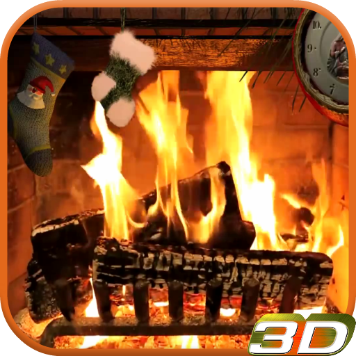 Fireplace for Christmas 3D icon