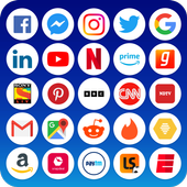 All Social Media : All Social Networks In One App icon