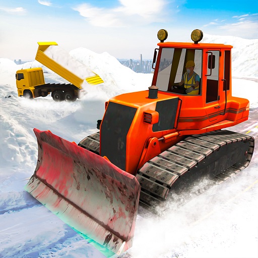 Snow Excavator Road Truck Game icon