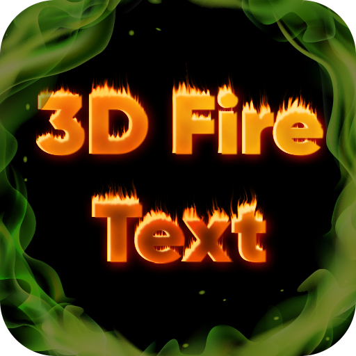 3D-Fire Text icon