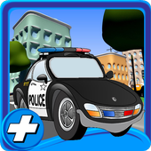 만화 도시 경찰 주차 3D icon