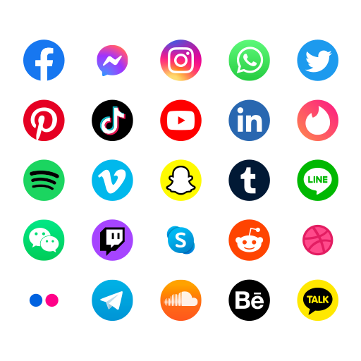 All Social Media and Social Network icon