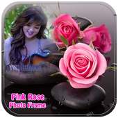 Pink Rose Photo Frame