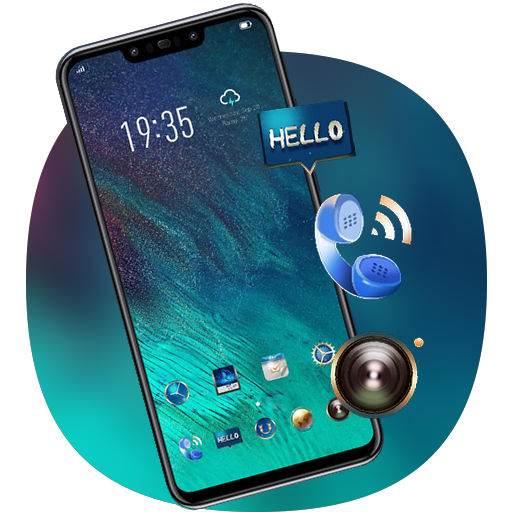 Colorful theme Galaxy A80 launcher hot HD icon