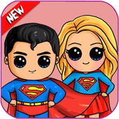 How To Draw Chibi Super Hero icon