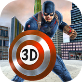 Flying Robot Captain Superhero Rescue Game 2018 icon