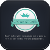 Crown Sticker go locker theme icon
