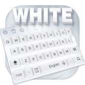 Pure white keyboard