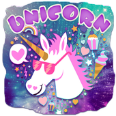 Unicorn Galaxy Glitter Launcher icon