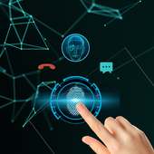 Fingerprint style call screen theme, caller ID on 9Apps