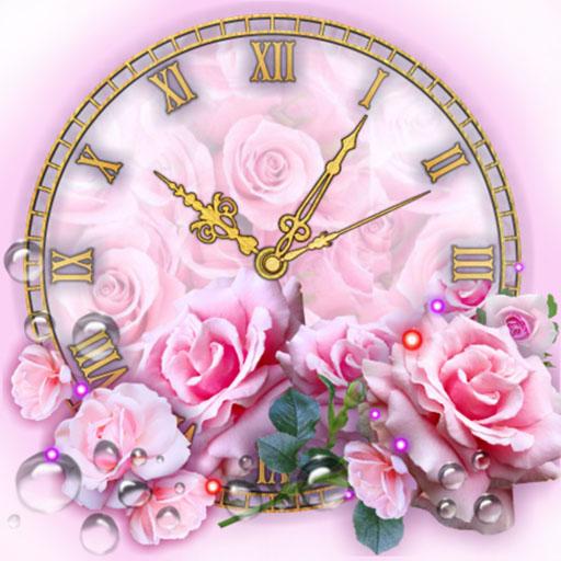 Roses Clock Live Wallpaper icon