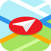 Navigation app with voice icon