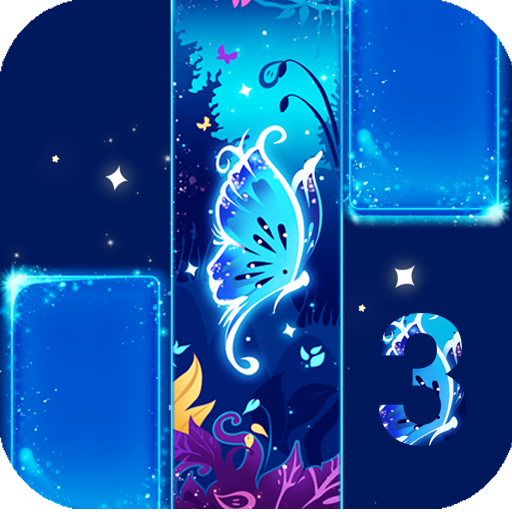 Gold Glitter ButterFly Piano Tiles 2018 icon