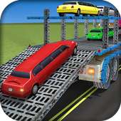 Limo Car Transporter Truck 3D