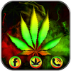 Neon Rasta Weed Theme icon