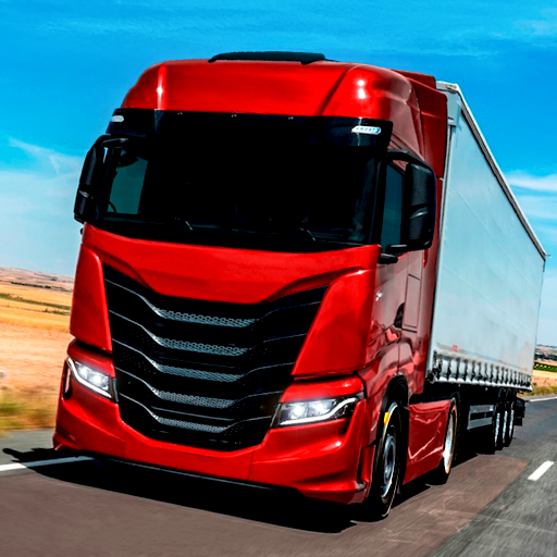 Euro truck driving sim game 3d icon