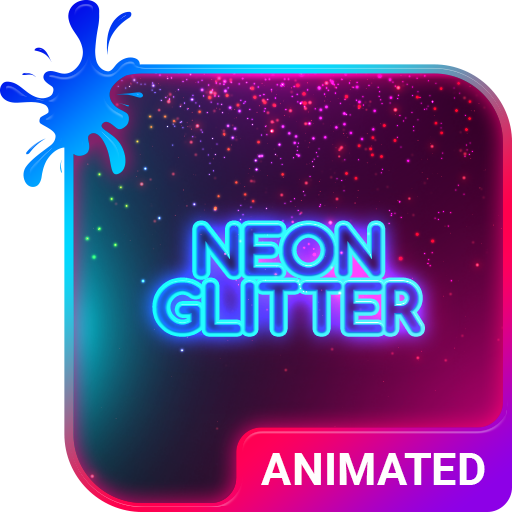 Neon Glitter Keyboard   Live Wallpaper icon