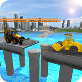 Construct City Bridge 3D Sim Game icon