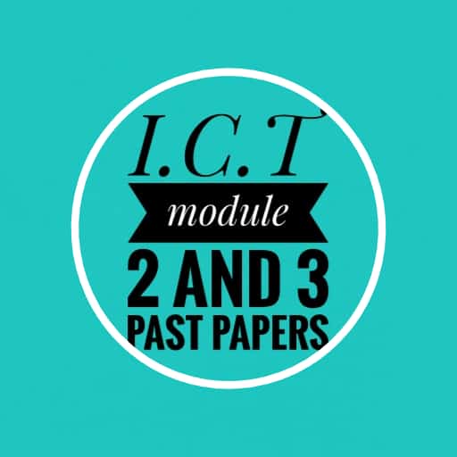 I.C.T past papers: module two icon