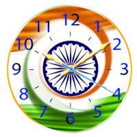 Indian Flag Clock on 9Apps
