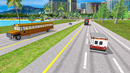 Modern School Bus Driving Sim screenshot 3