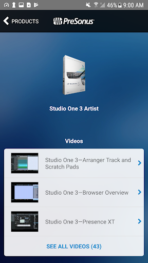 MyPreSonus स्क्रीनशॉट 2