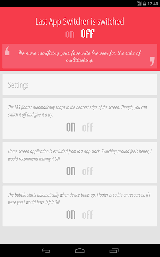 LAS: Last App Switcher скриншот 1