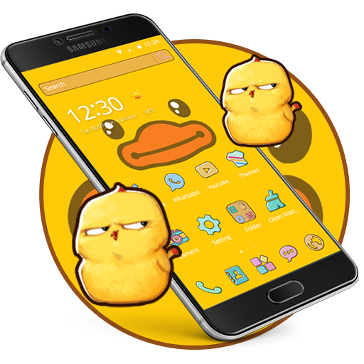 Cartoon Yellow Cute Duck Theme icon