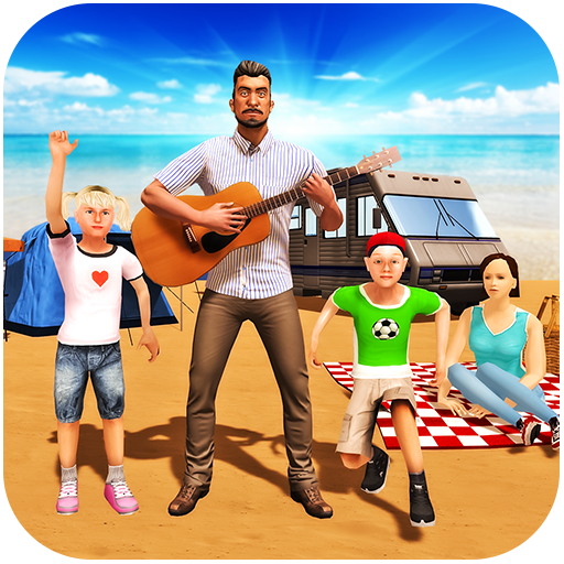 Virtual Happy Family: Holiday Camping icon