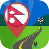 📍Nepal Maps Driving Directions: GPS Andriod App icon