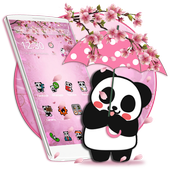 Hugging Cute Panda 2D Theme icon
