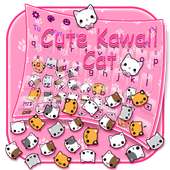 Pink Cute Kawaii Gravity Keyboard Theme on 9Apps