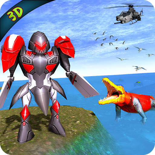 Futuristic Multi Crocodile Robot Transform Attack icon