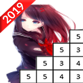 Anime Pixel Art - ColorbyNumber icon