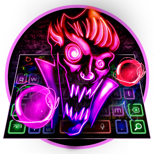 Neon Ghost Keyboard Theme icon