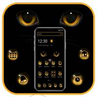 Evil Black Cat Face Emoji Theme🐱