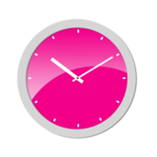 Pink Analog Clock icon