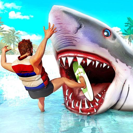 Angry Shark Attack Games icon