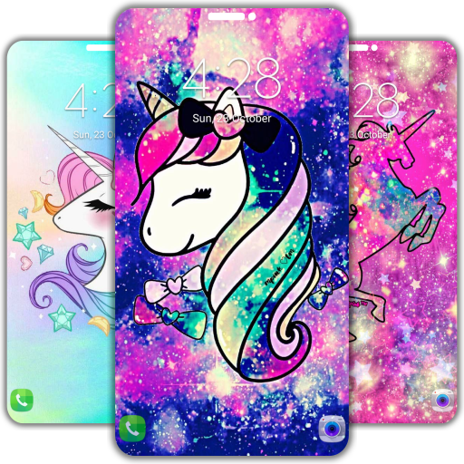 🦄 Rainbow Unicorn Glitter Wallpaper 4K [UHD] icon
