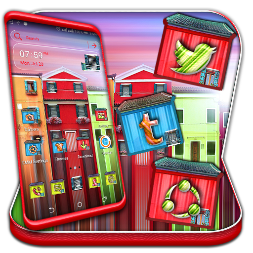 Colorful House Launcher Theme icon
