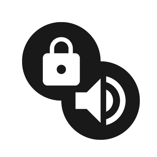 A Lock and Volume Control icon
